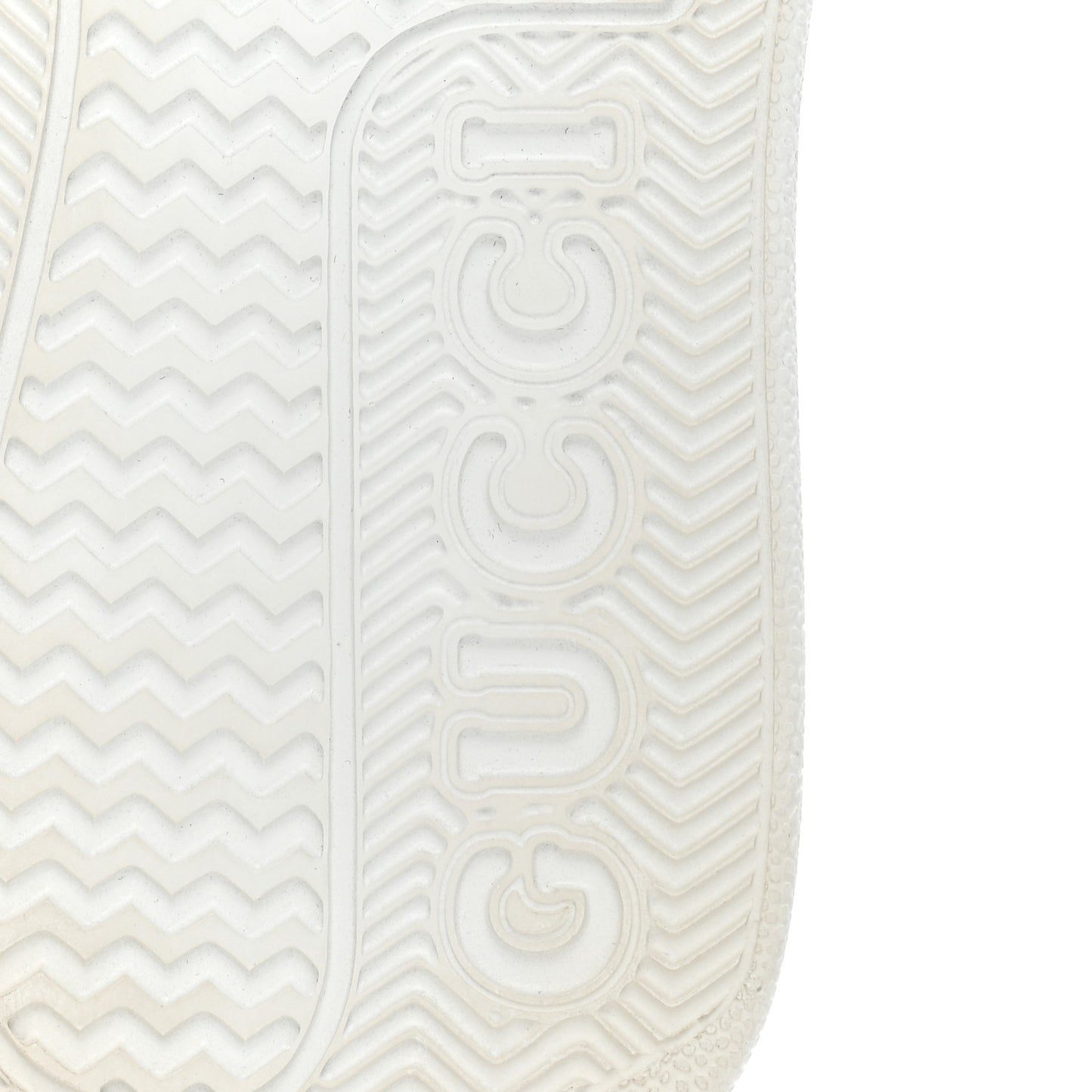 Calfskin GG Tennis Embossed Perforated Womens Platform 55mm Sneakers 38 Great White