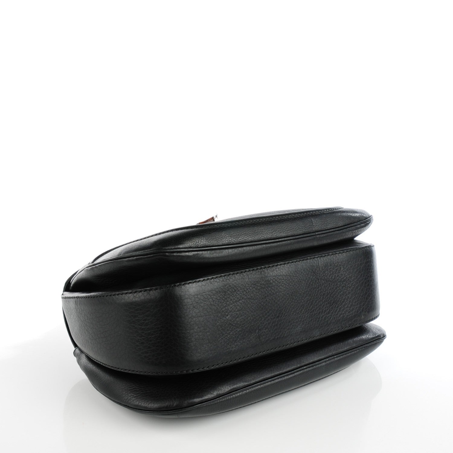 Gucci Calfskin Large New Bamboo Top Handle Bag Black 4 of 7