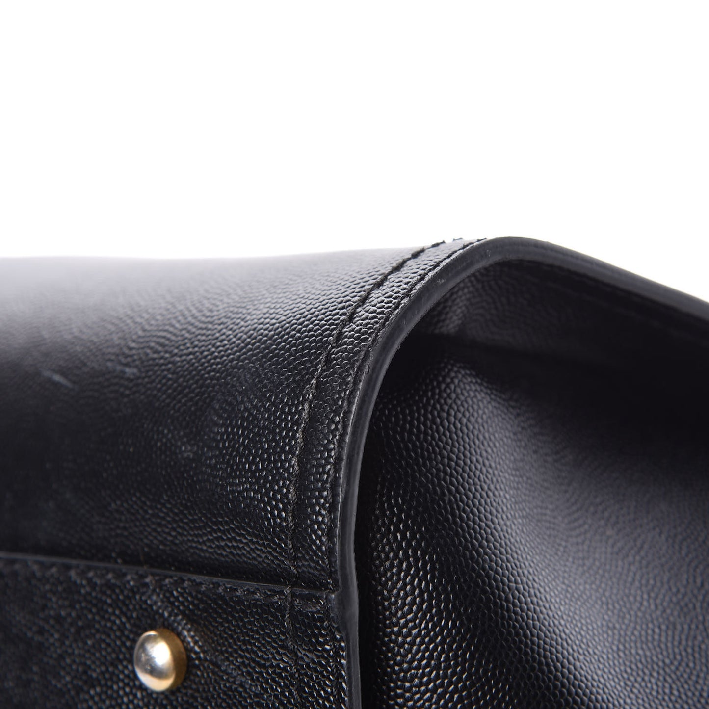 Caviar Medium Studded Deauville Tote Black