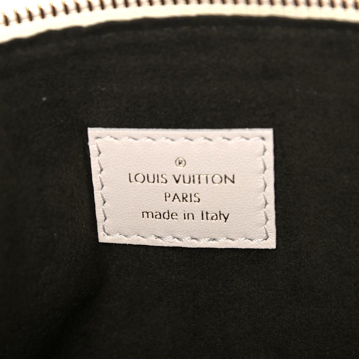 Lambskin Embossed Monogram Coussin PM Cream