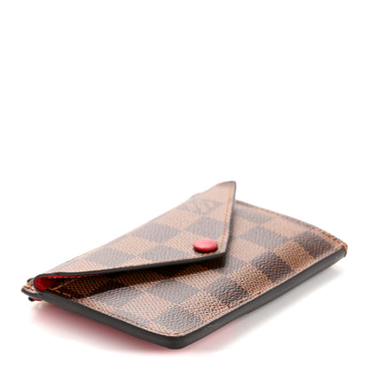 Louis Vuitton Damier Ebene Recto Verso Card Holder Red 4 of 8