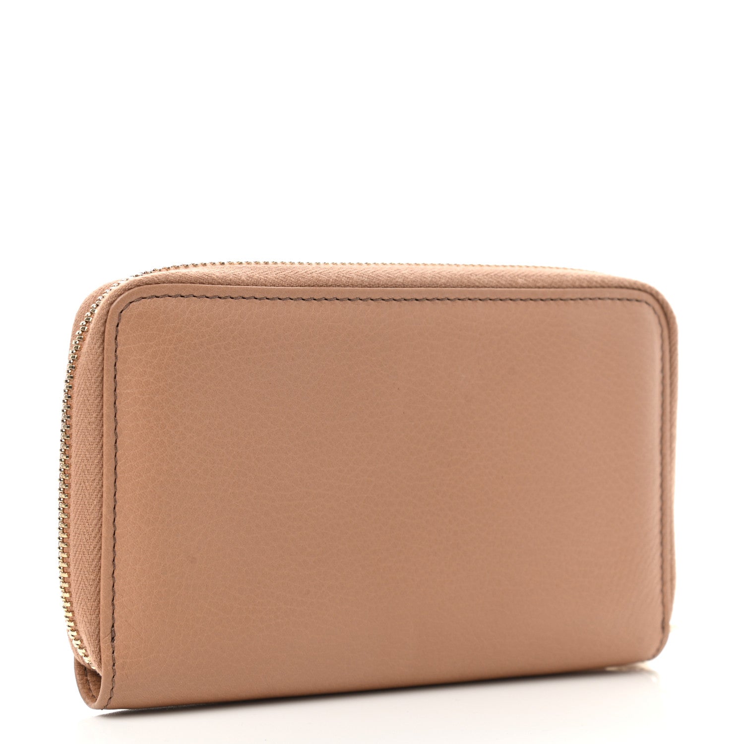 Gucci Calfskin Medium Soho Zip Around Wallet Camelia 3 of 7