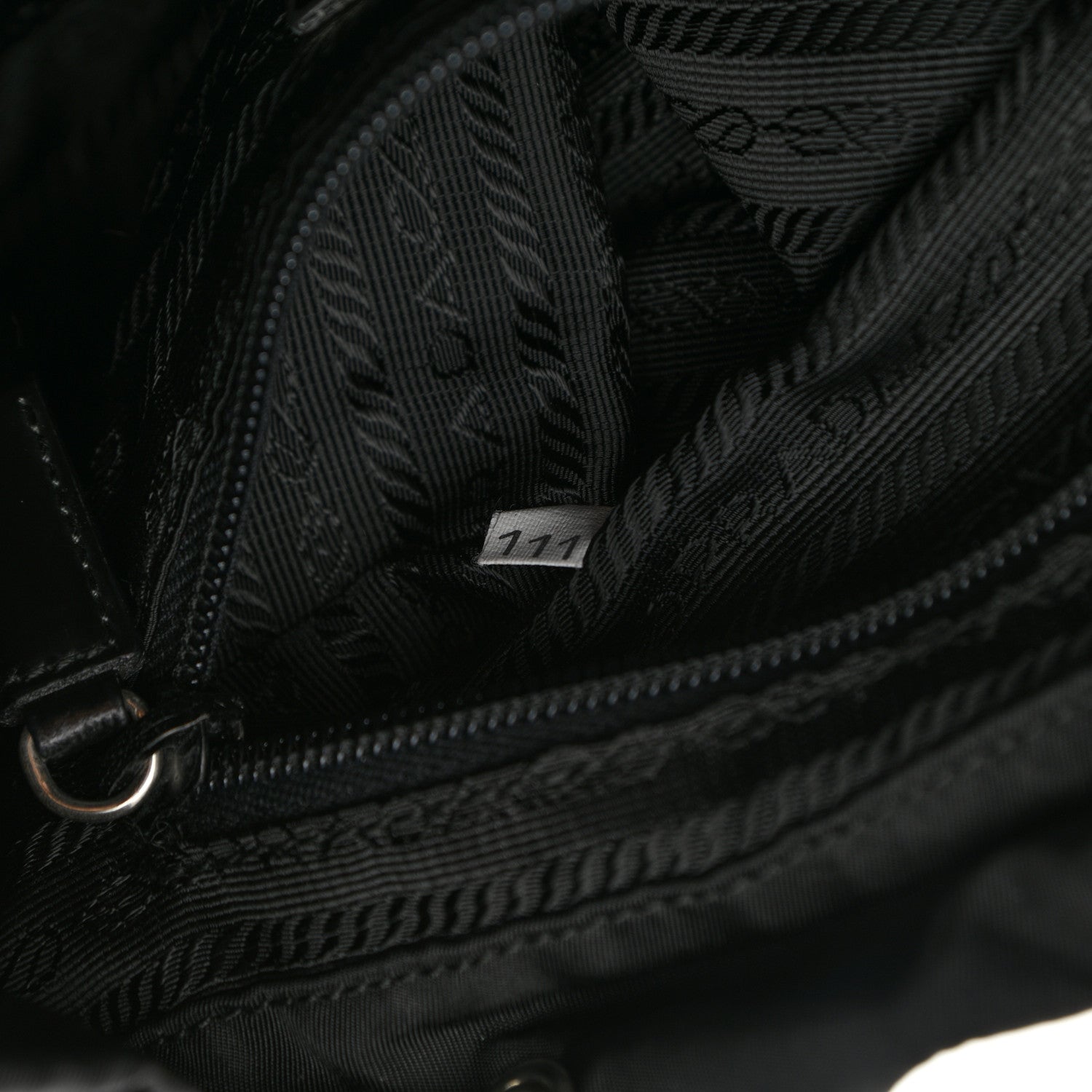 Hermes PRADA Tessuto Nylon Small Backpack Black 6 of 10