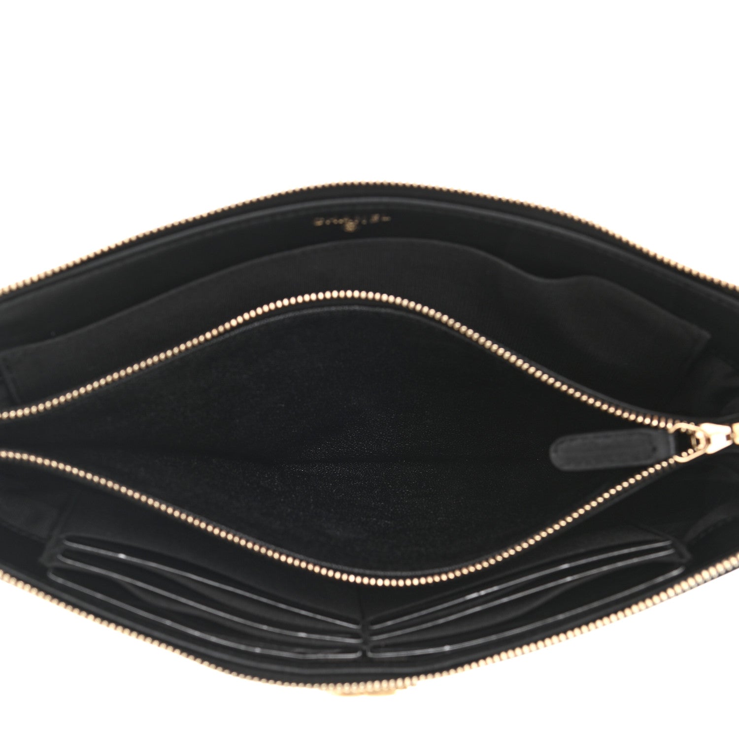 Chanel Caviar Quilted Small Zipped Boy Pouch Black 5 of 9