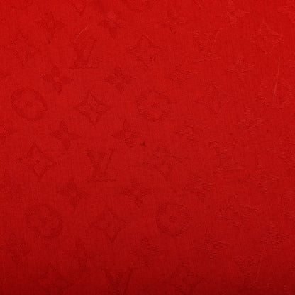Louis Vuitton Silk Wool Monogram Shawl Pomme D'Amour 4 of 7