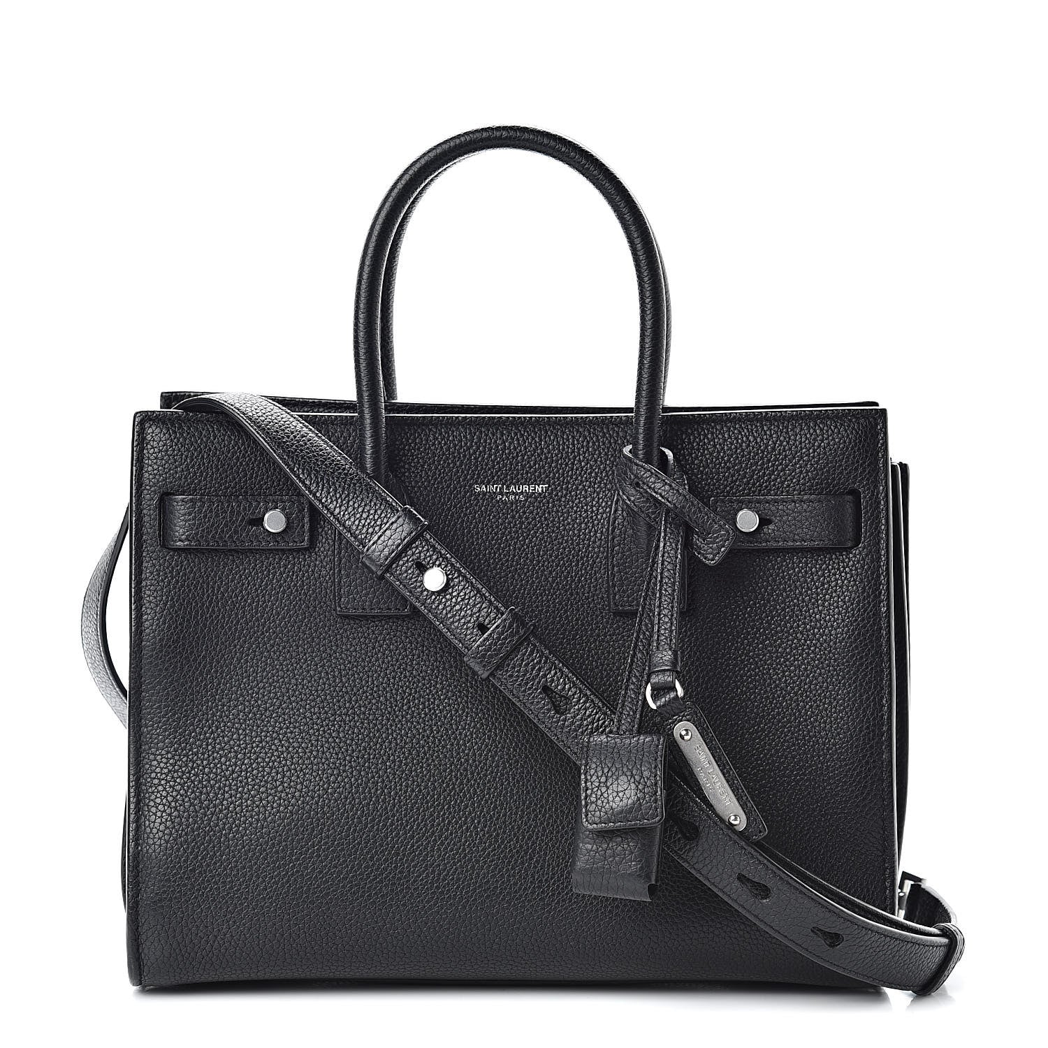 Saint Laurent Grained Calfskin Baby Supple Sac De Jour Black 1 of 10