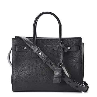 Saint Laurent Grained Calfskin Baby Supple Sac De Jour Black 1 of 10