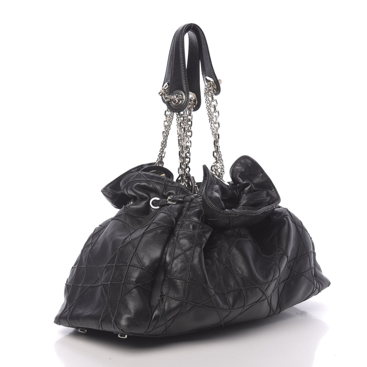 Lambskin Cannage Medium Le Trente Tote Black