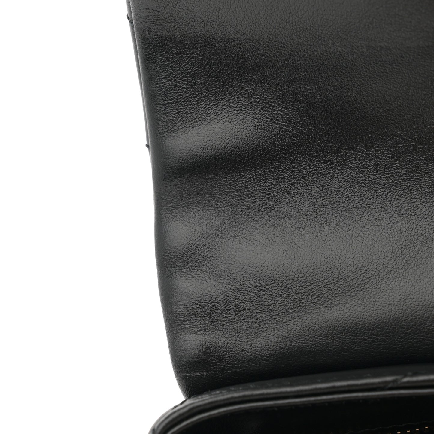 Calfskin Y Quilted Monogram Toy Loulou Crossbody Bag Black