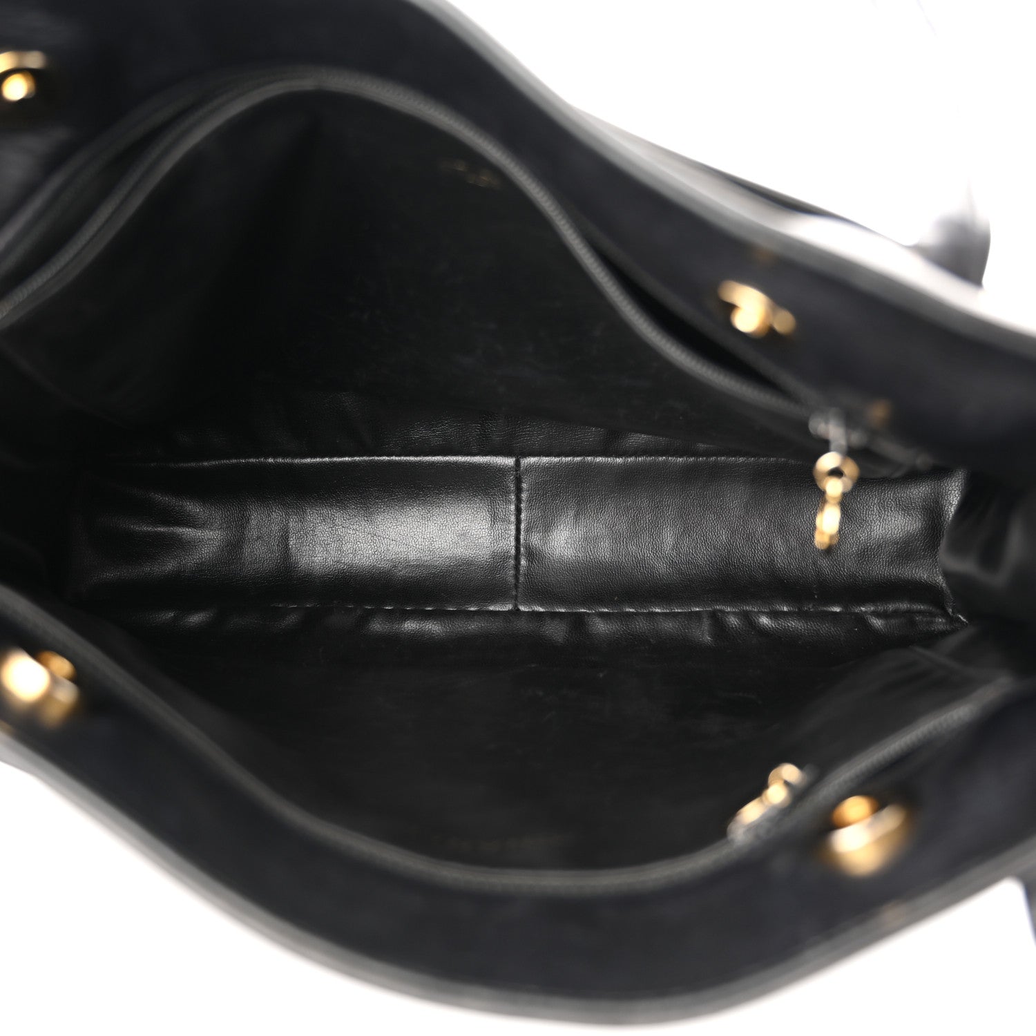 Chanel Lambskin CC Tote Black 5 of 15