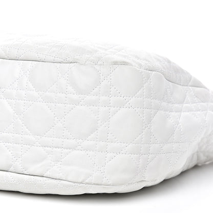 Christian Dior Lambskin Cannage Large Dior Soft Hobo White 10 of 19