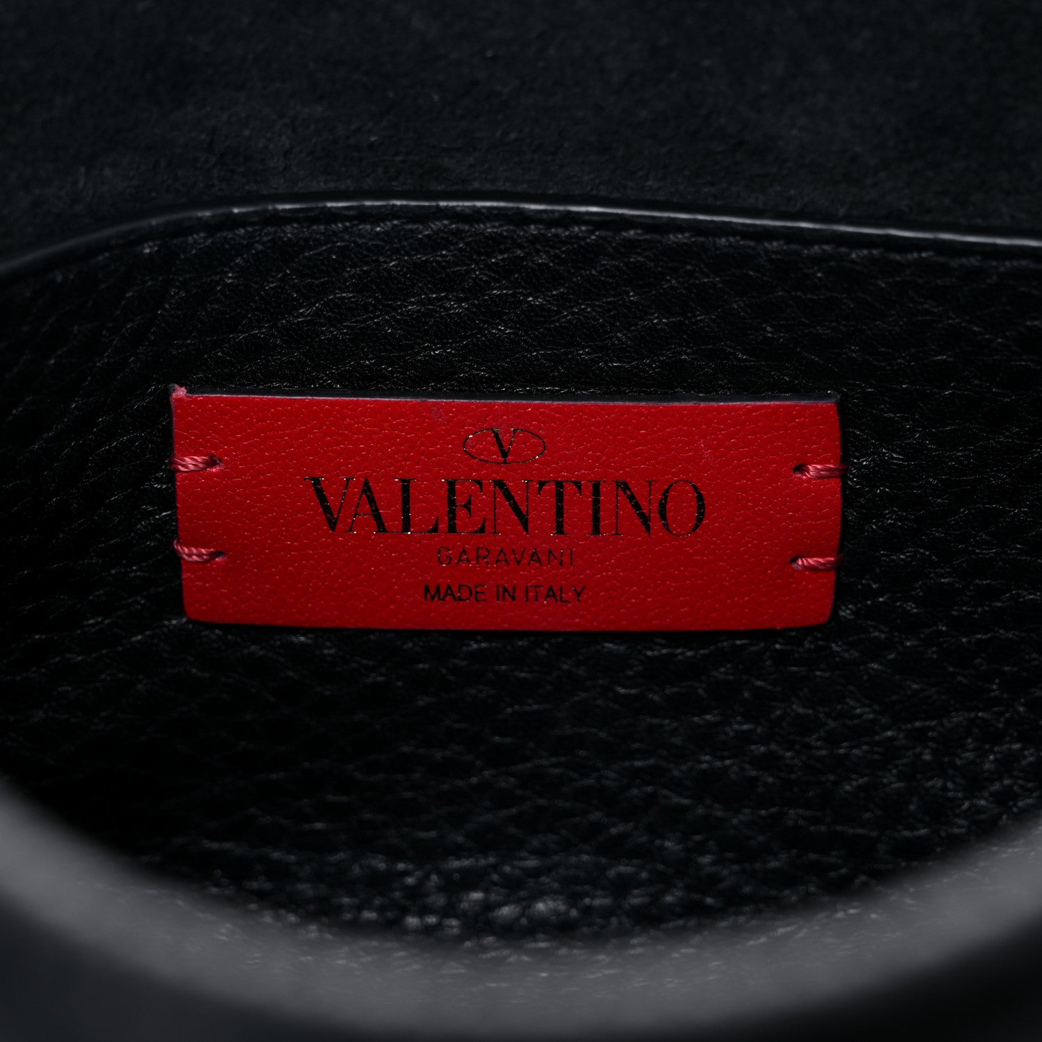 Valentino Garavani Pebbled Calfskin Rockstud Double Flap Crossbody Bag Black 6 of 16