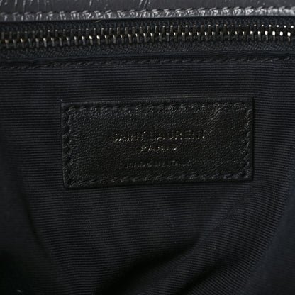 Saint Laurent Crinkled Calfskin Matelasse Monogram Large Niki Chain Satchel Asphalt 7 of 10