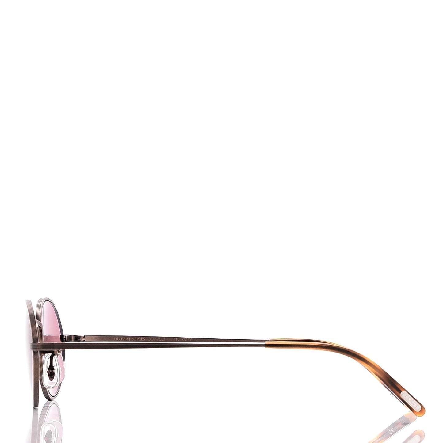 The Row Empire Suite Oval Sunglasses Bronze Purple