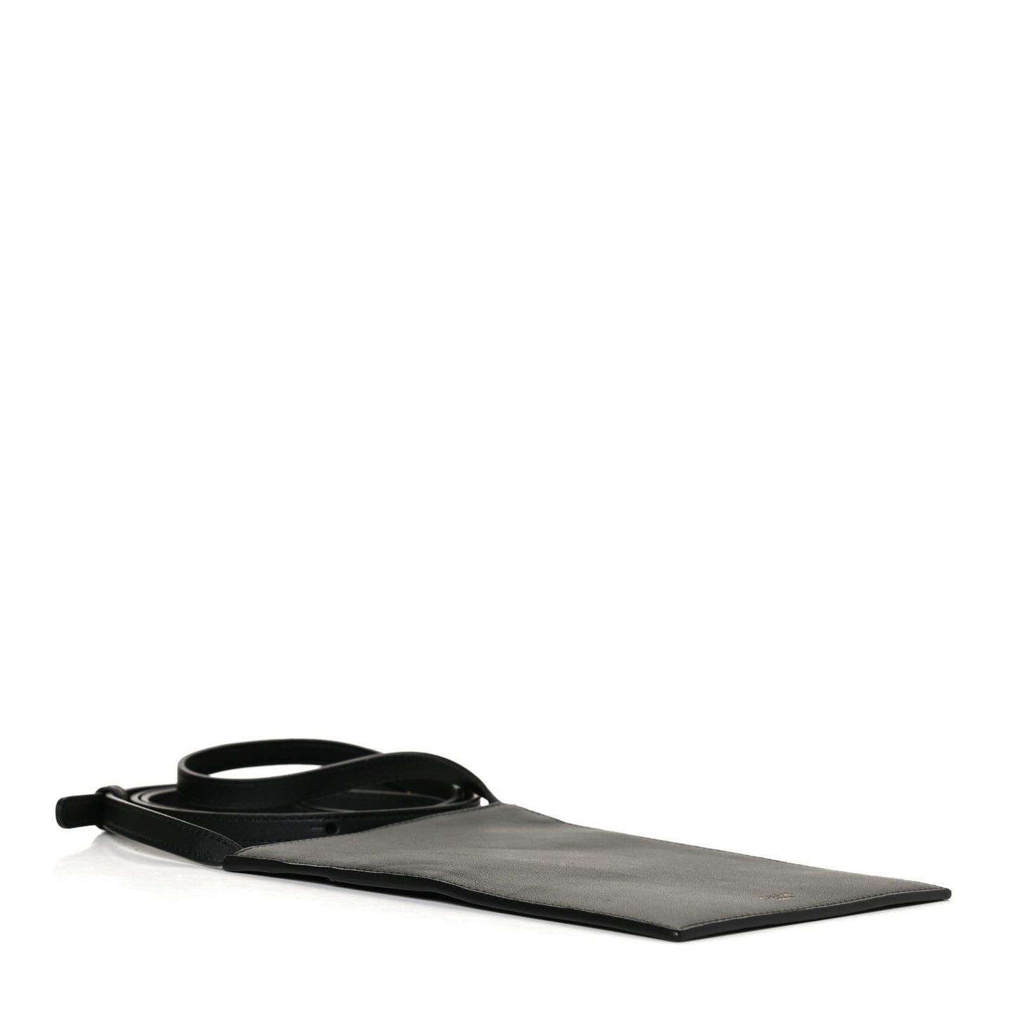 Calfskin Phone Pouch Crossbody Black