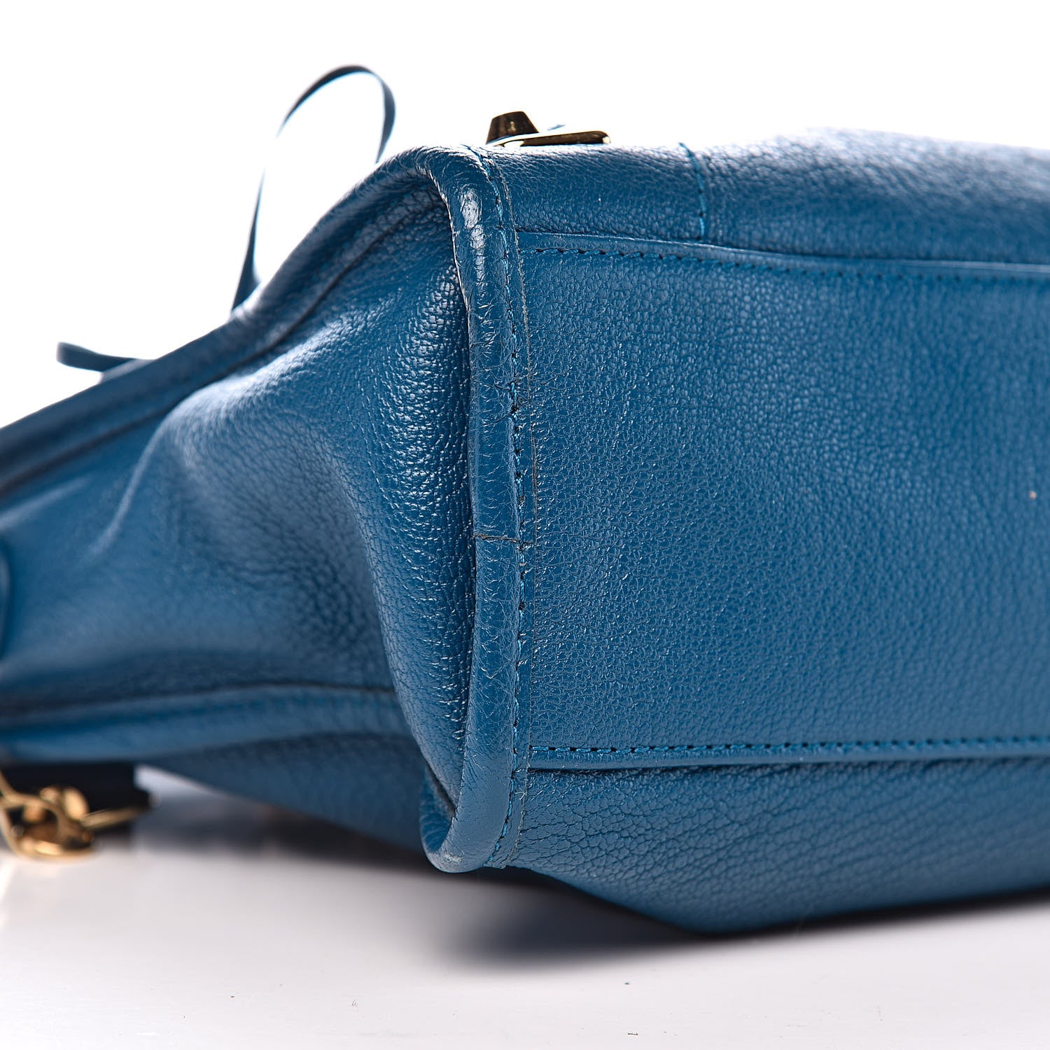 Balenciaga Shiny Goatskin Gold Metallic Edge Hardware S City Bleu Abysse 8 of 10