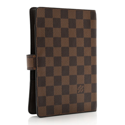 Louis Vuitton Damier Ebene Medium Ring Agenda Cover 3 of 9