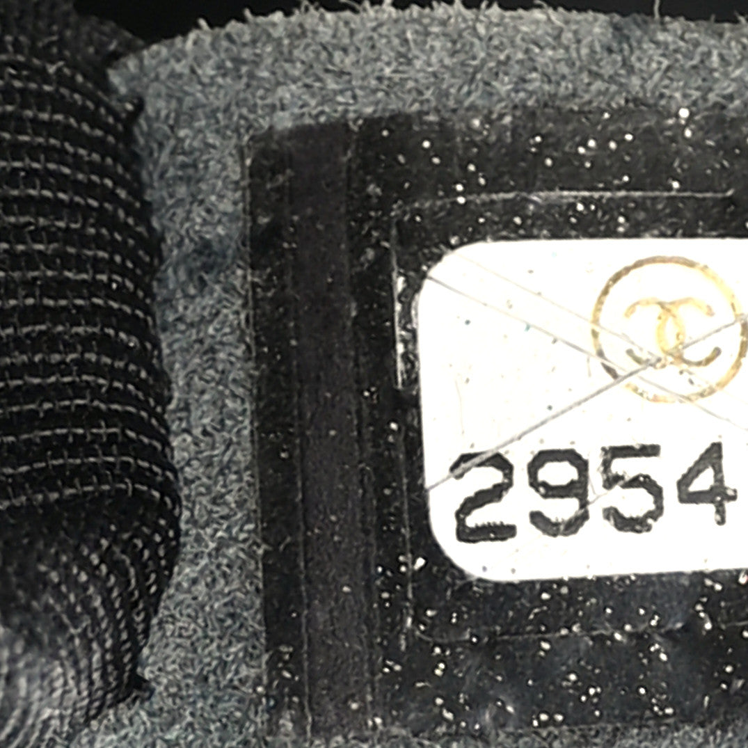 Chanel Iridescent Caviar Chevron Quilted Small Boy Flap Black 7 of 10