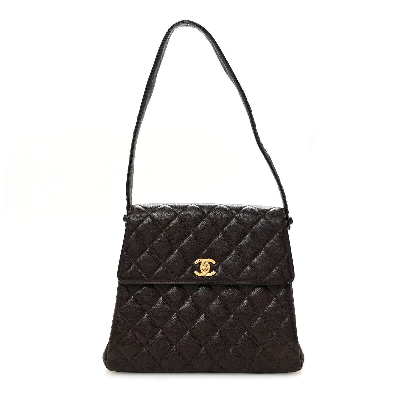 Chanel Caviar Quilted Medium Kelly Flap Brown 1 of 9