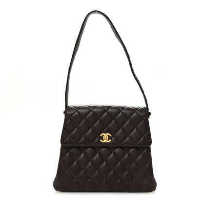 Chanel Caviar Quilted Medium Kelly Flap Brown 1 of 9