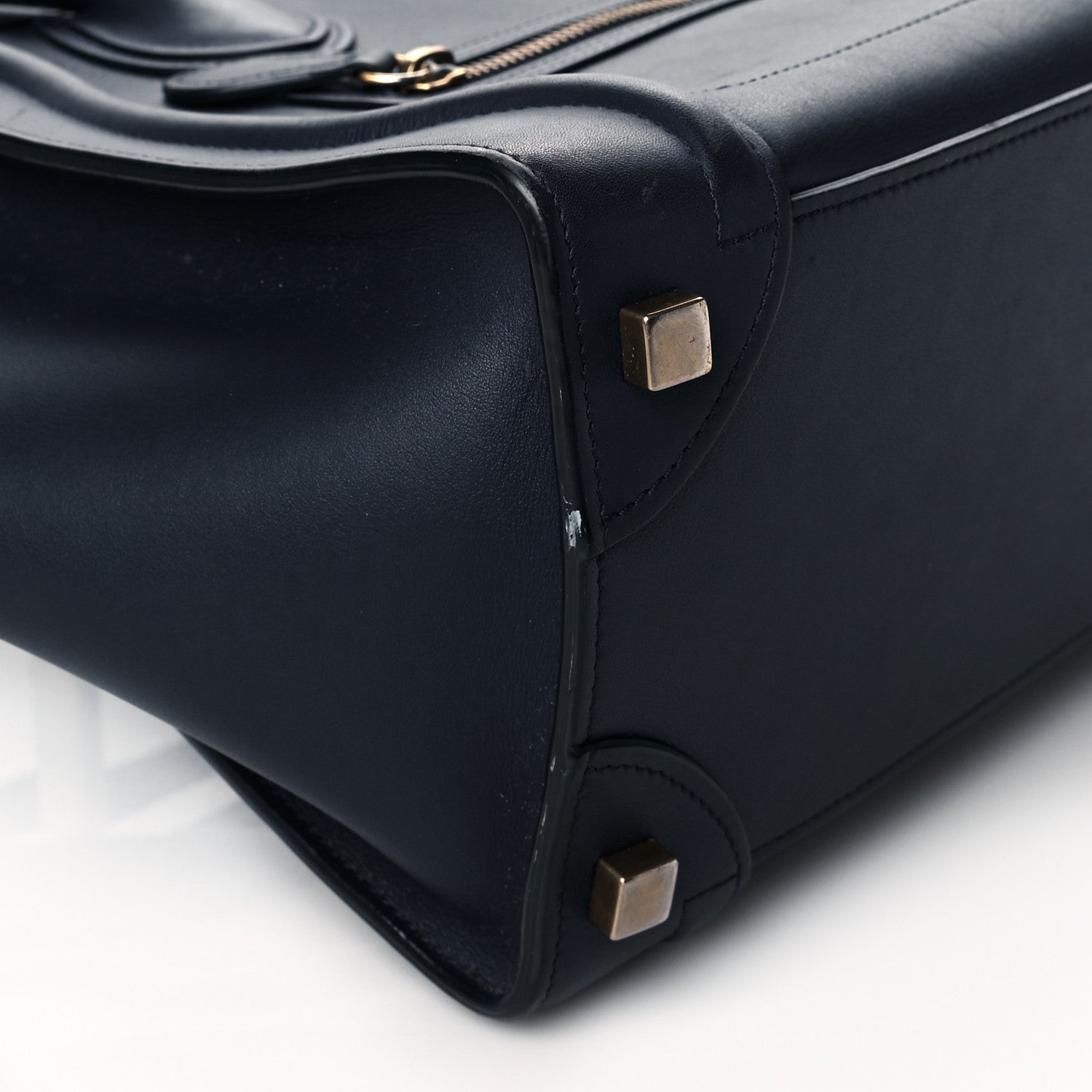 Celine Smooth Calfskin Micro Luggage Ink 5 of 11