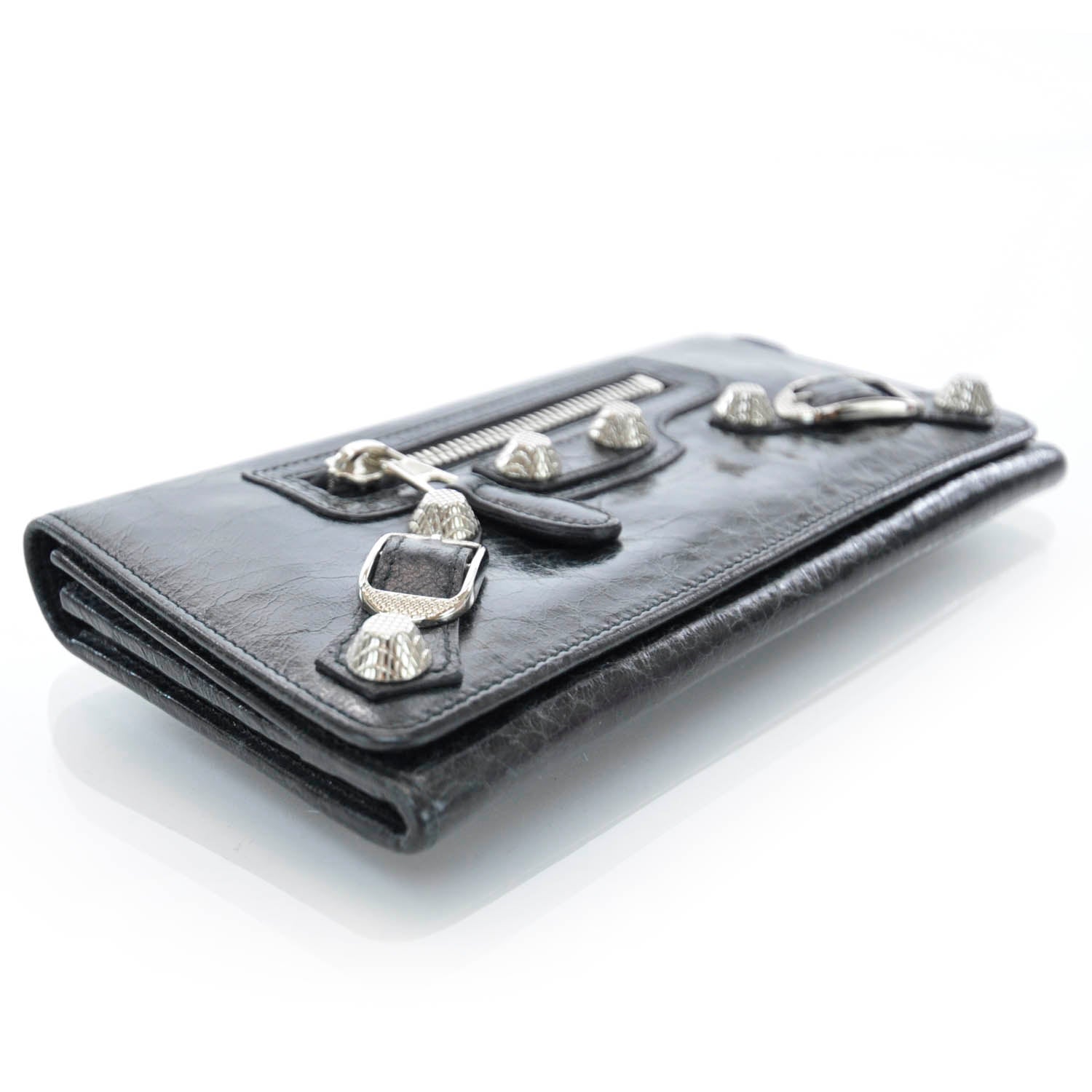 Balenciaga Agneau Giant Money Wallet Black 4 of 7