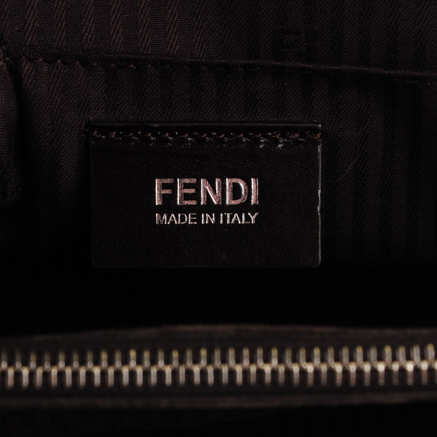 Fendi Vitello Elite Regular 2Jours Tote Caffe Noir 8 of 11