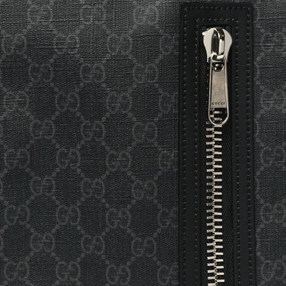 Gucci GG Supreme Monogram Web Belt Bag Black Grey 8 of 10