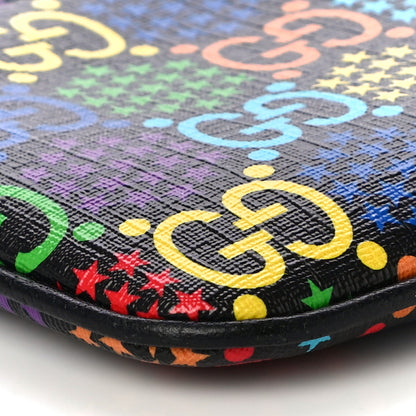Gucci GG Supreme Monogram Psychedelic iPhone Pouch Black 8 of 10