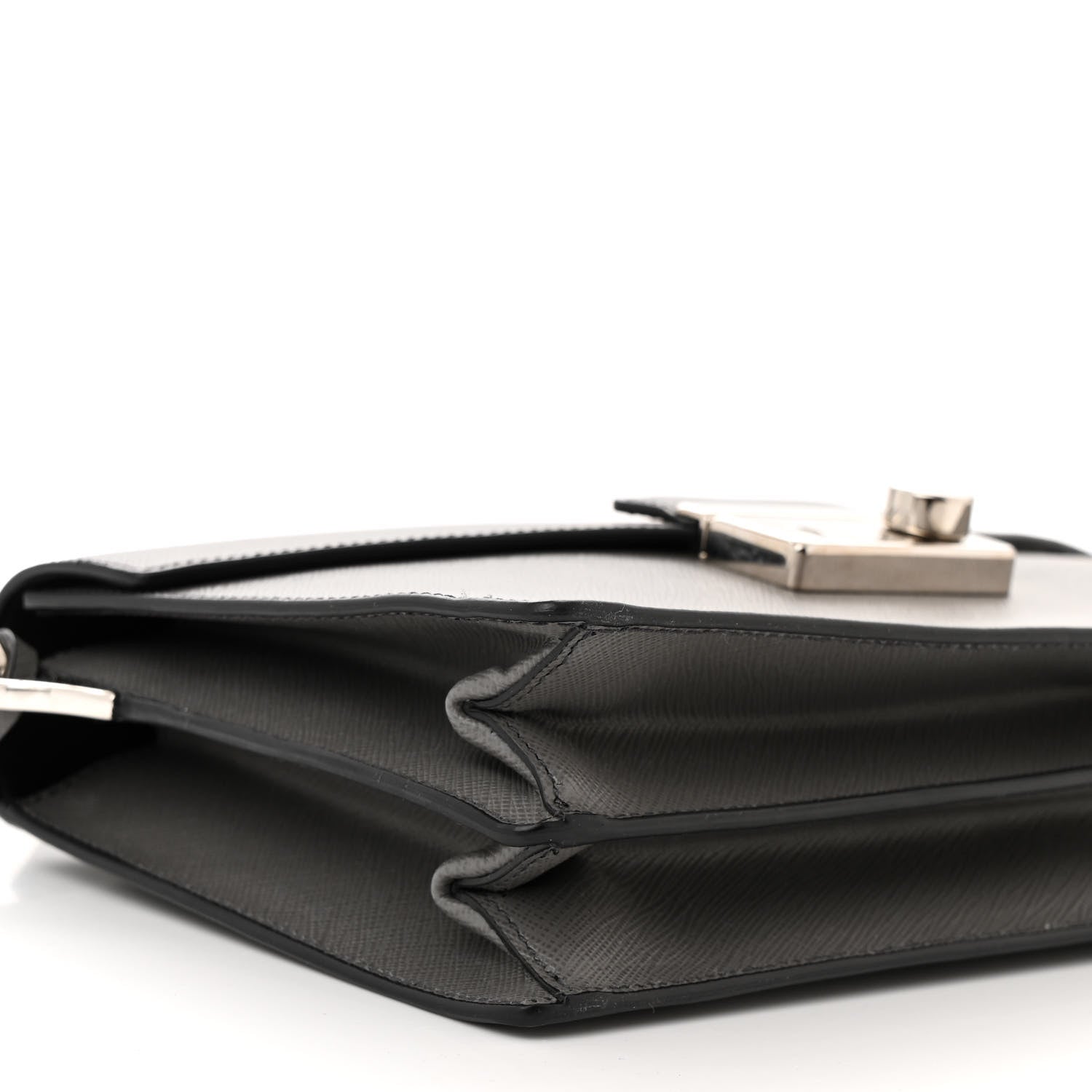 Prada Saffiano Sound Crossbody Bag Marmo 8 of 9