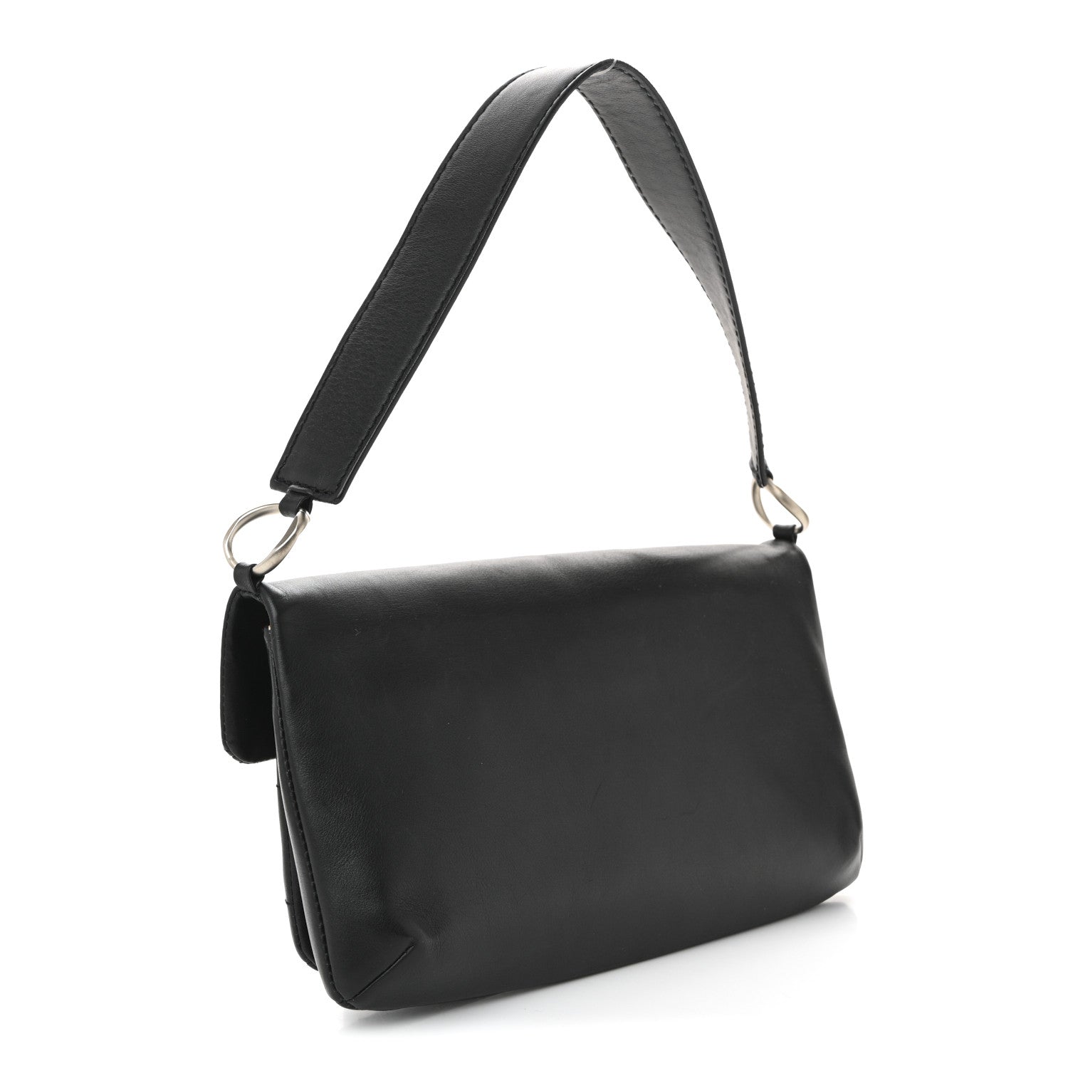 Chanel Calfskin Square Stitched Mademoiselle Shoulder Bag Black 3 of 10