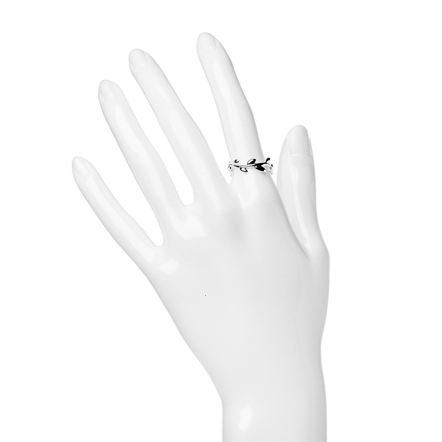 Sterling Silver Paloma Picasso Narrow Olive Leaf Band Ring 52 6