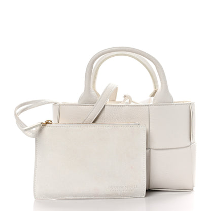 Bottega Veneta BOTTEGA VENETA Grained Calfskin Intrecciato Candy Arco Tote White 3 of 9