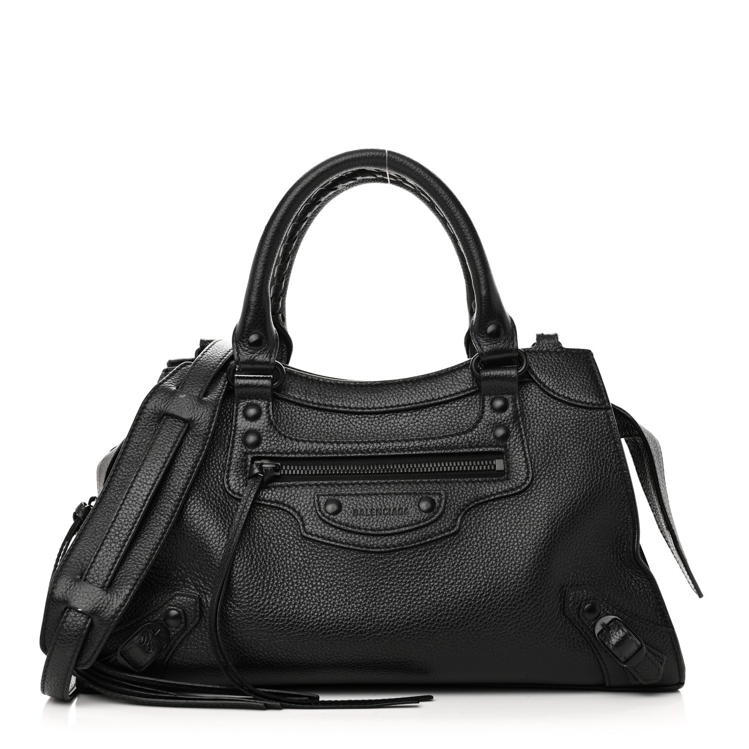 Balenciaga Grained Calfskin Neo Classic Black Hardware S City Black 1 of 9