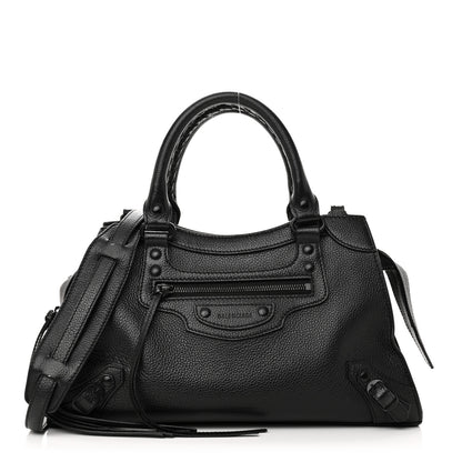 Balenciaga Grained Calfskin Neo Classic Black Hardware S City Black 1 of 9