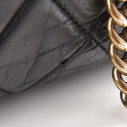 Chanel Glazed Calfskin Castle Rock Bowling Bag Black 9 of 18