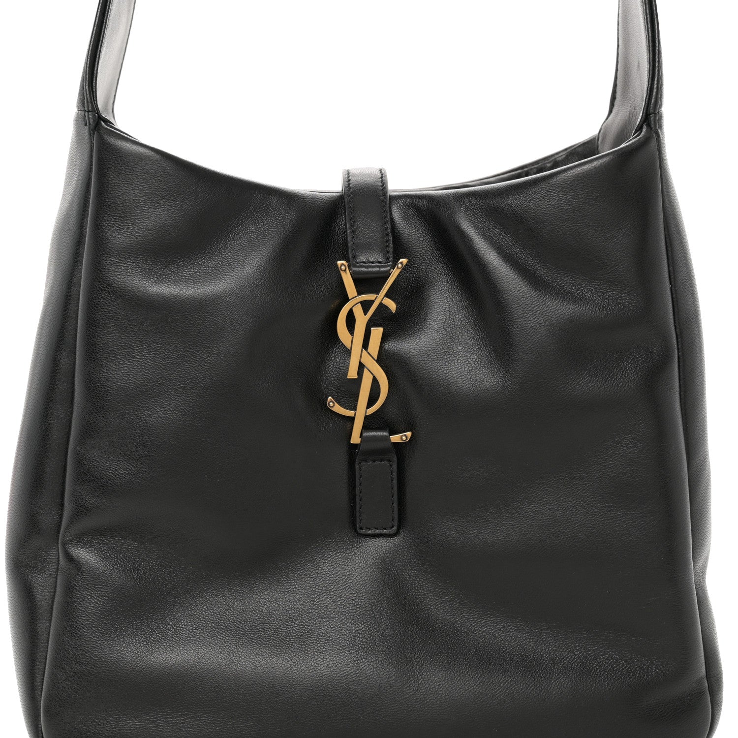 Saint Laurent Padded Lambskin Small Le 5 A 7 Supple Hobo Black 8 of 11
