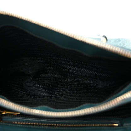 Prada Saffiano Medium Galleria Double Zip Tote Ottanio 6 of 17