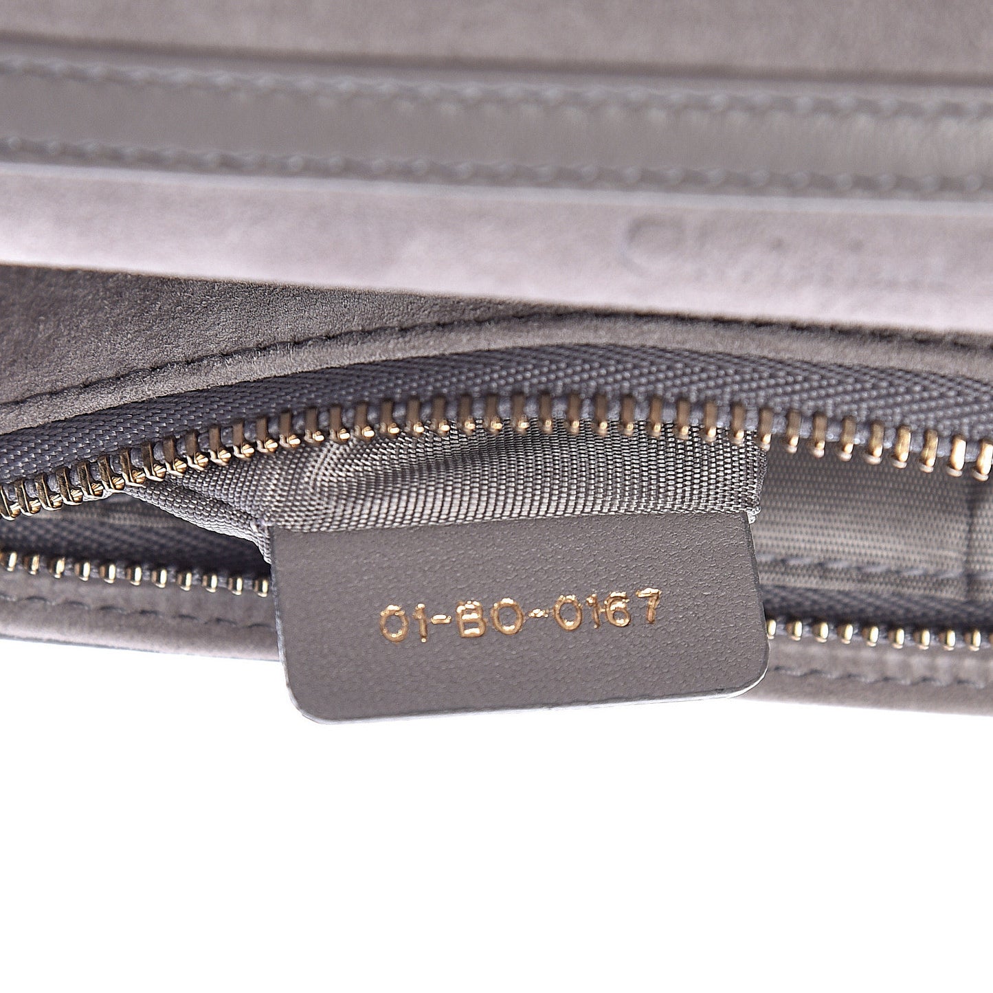 Lambskin Cannage Dioraddict Wallet on Chain Clutch Grey