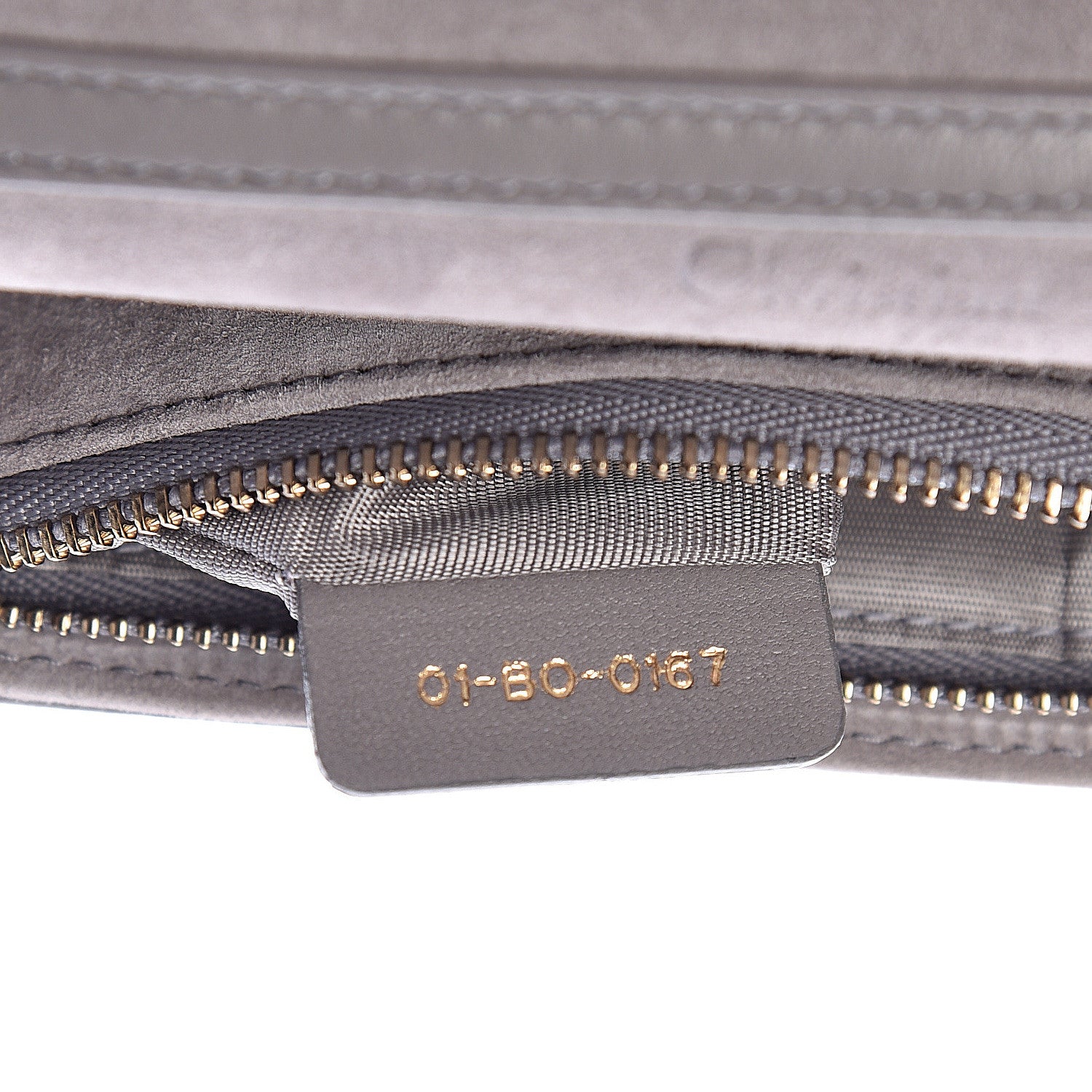 Christian Dior Lambskin Cannage Dioraddict Wallet on Chain Clutch Grey 8 of 14