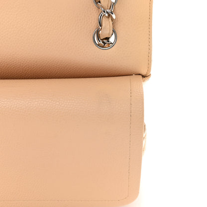 Chanel Caviar Quilted Jumbo Double Flap Beige 11 of 16
