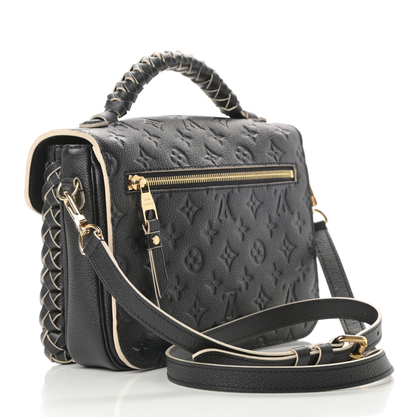 Empreinte Braided Pochette Metis Black