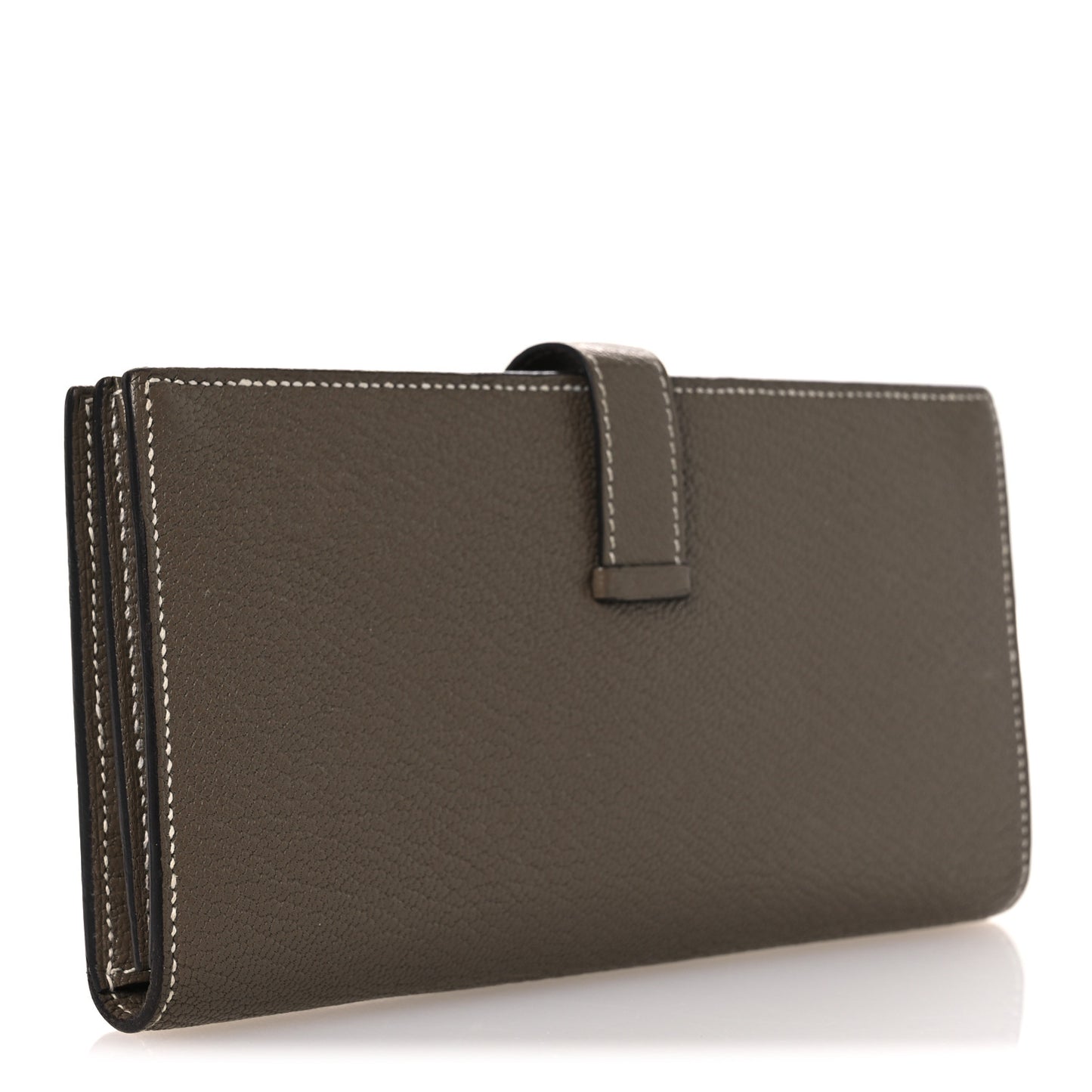 Chevre Mysore Bearn Gusset Wallet Etoupe