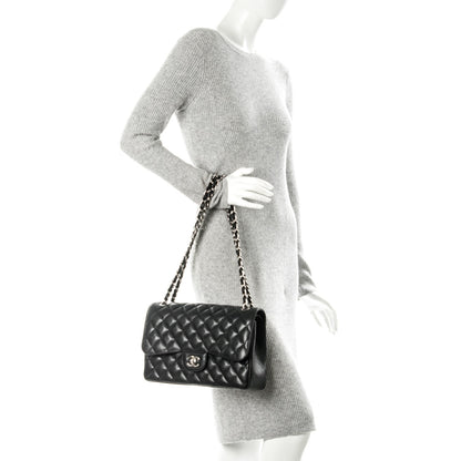 Chanel Caviar Quilted Jumbo Double Flap Black 2 of 8