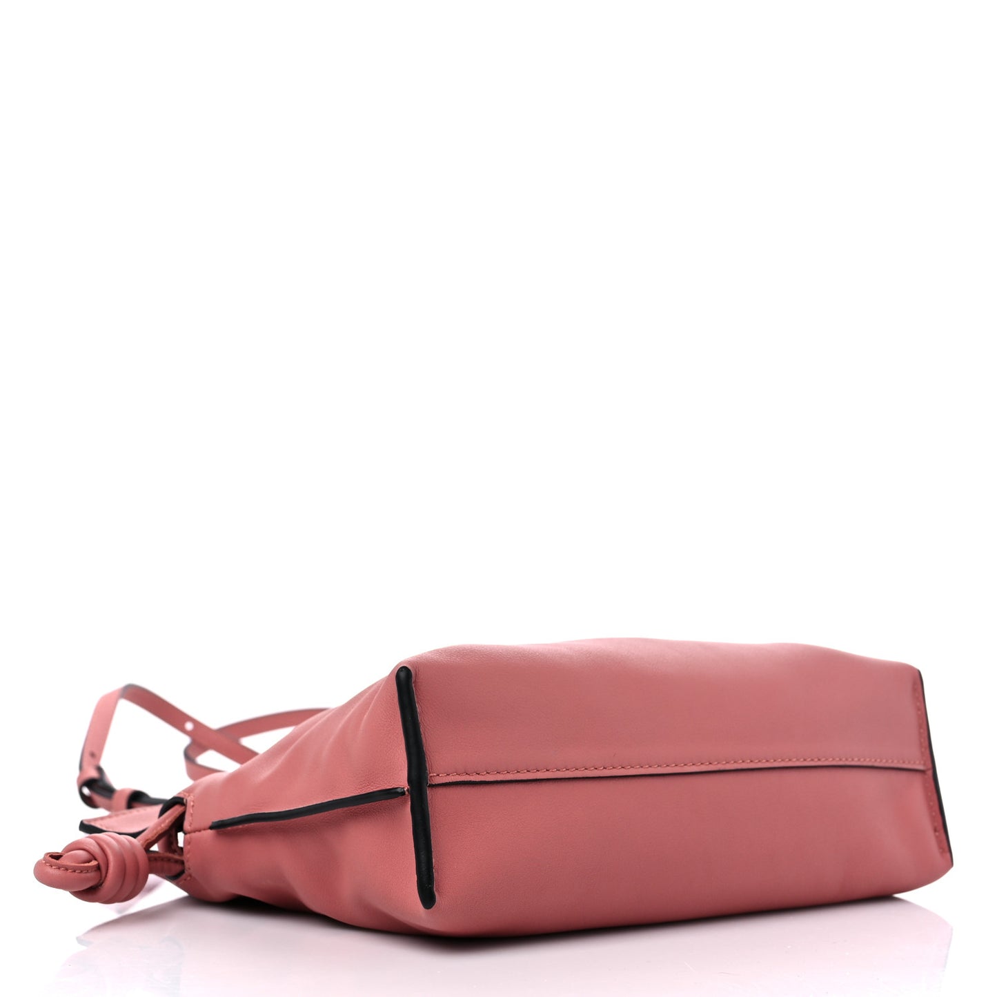 Calfskin Mini Flamenco Knot Clutch Pink