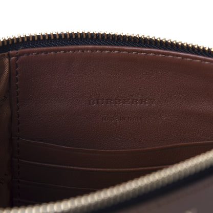 Burberry Horseferry Check Peyton Crossbody Clutch Bag Brown 7 of 8