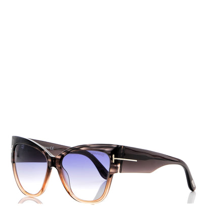 Tom Ford Anoushka Sunglasses TF371 Melange Grey Peach 1 of 7