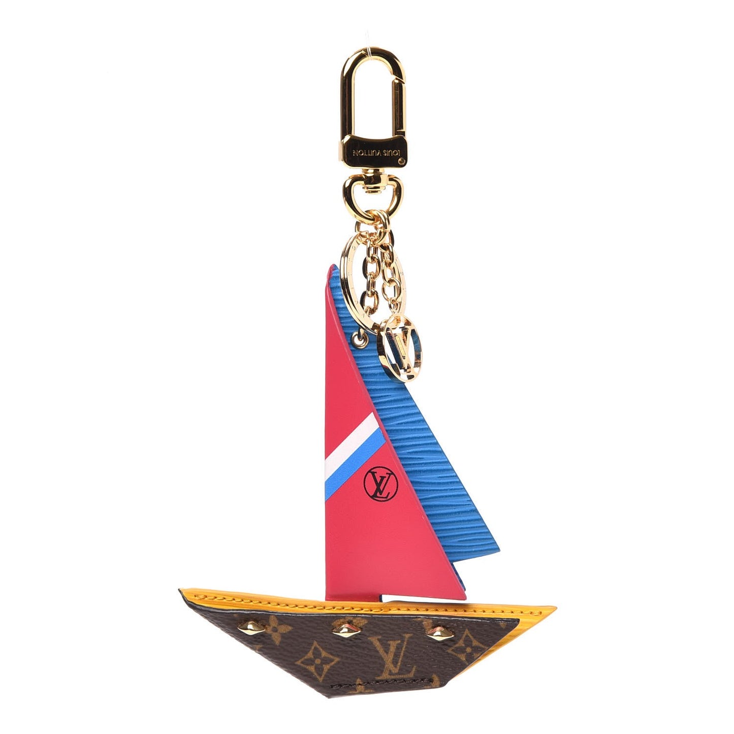 Monogram Epi Row Your Boat Bag Charm Key Holder