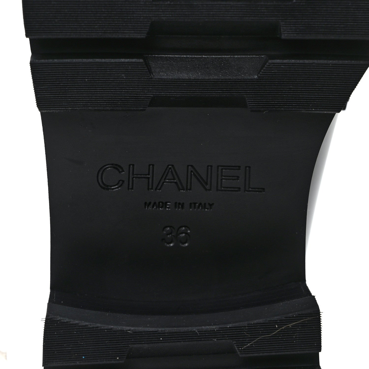 Chanel Calfskin Metal CC Loafers 36 Black 6 of 8