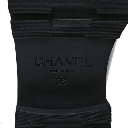Chanel Calfskin Metal CC Loafers 36 Black 6 of 8